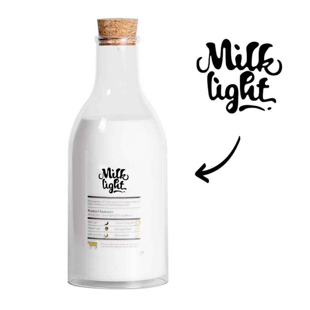 Custom Photo Milk Bottle Night Light