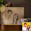 Personalized Photo Night Light Couple Theme