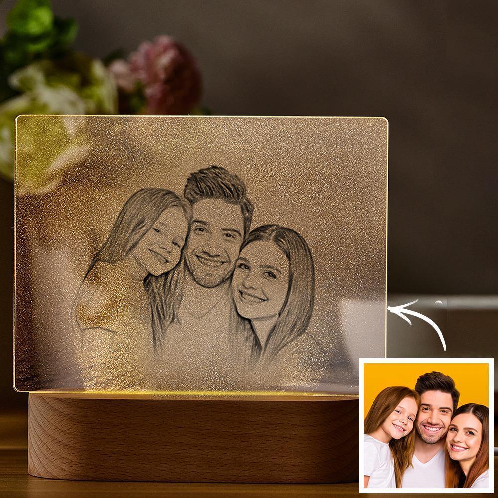 Personalized Photo Night Light Family Theme