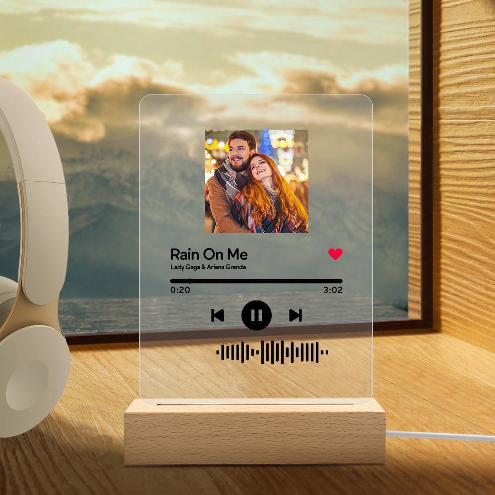 Scannable Music Code Music Plaque & A Same Custom Music Code Keychain Surprise Gift for Your Lover