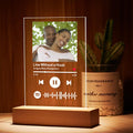 Scannable Custom Spotify Code Lamp Acrylic Music Plaque Night Light Romantic Valentine's Day Gift