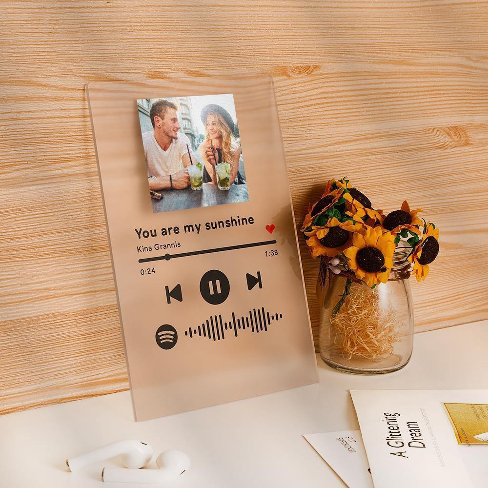 Custom Spotify Plaques Music Acrylic Matte Plaque(4.7in x 6.3in)