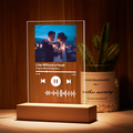 Custom Music Glass Music Plaque Night Light Music Code Lamp Christmas Gifts