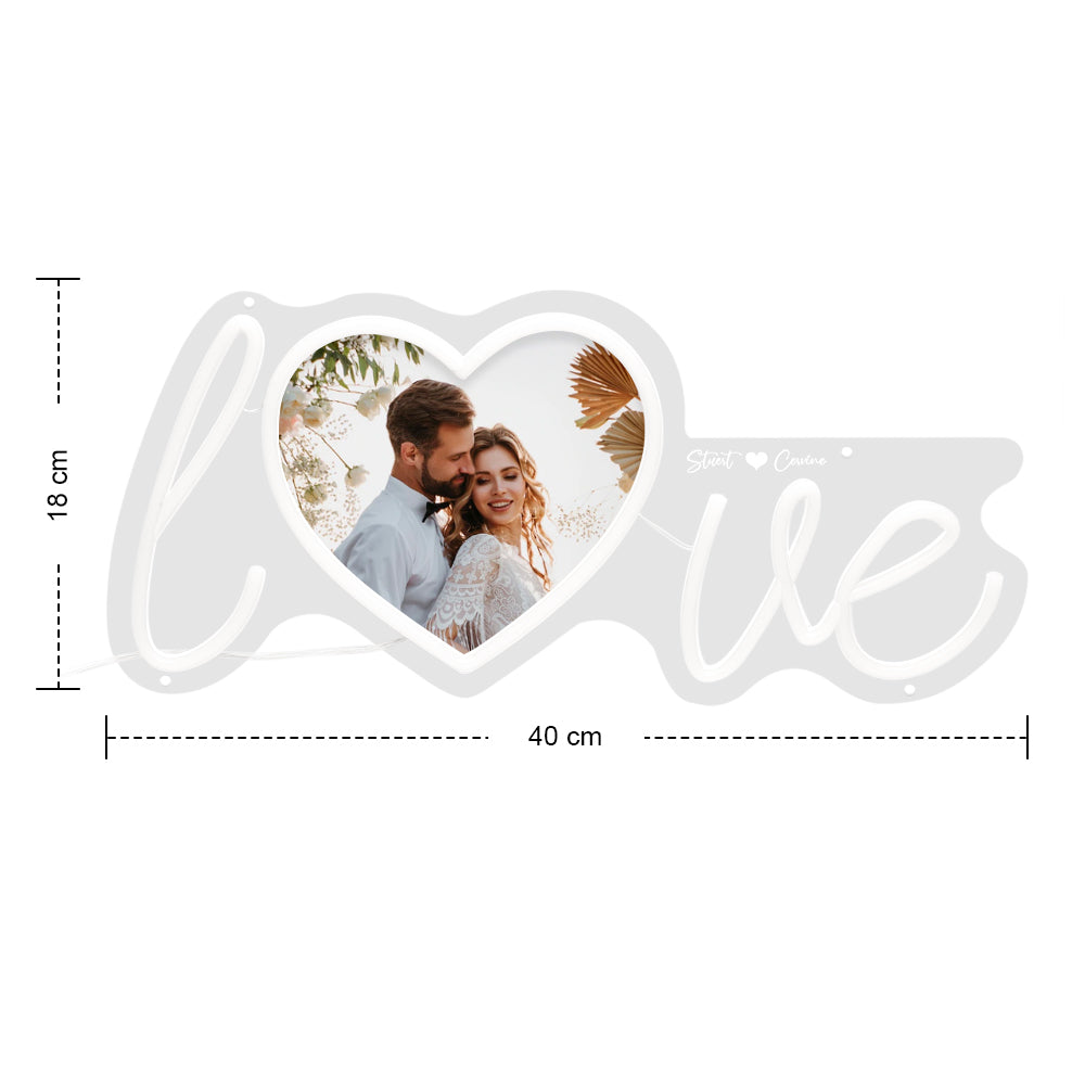 Anniversary Gifts Custom Love Neon Signs Personalized Photo LED Neon Lights