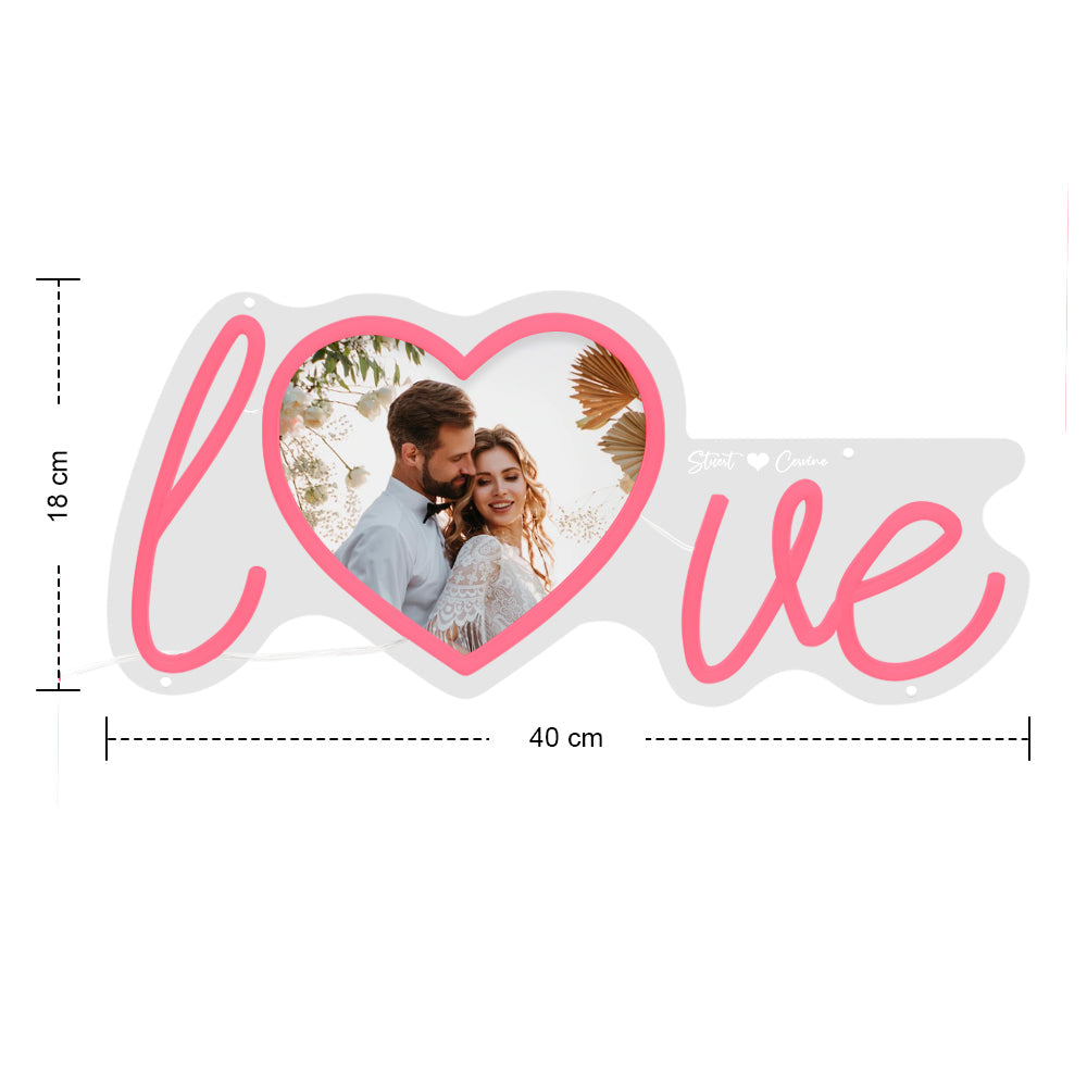 Anniversary Gifts Custom Love Neon Signs Personalized Photo LED Neon Lights