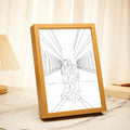 Personalized Lamp Custom Photo Line Art Light Valentine's Gifts for Her