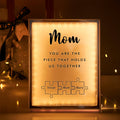 Personalized Name Mirror Light Custom Mama You Are The Piece That Holds Us Together Night Light for Mama