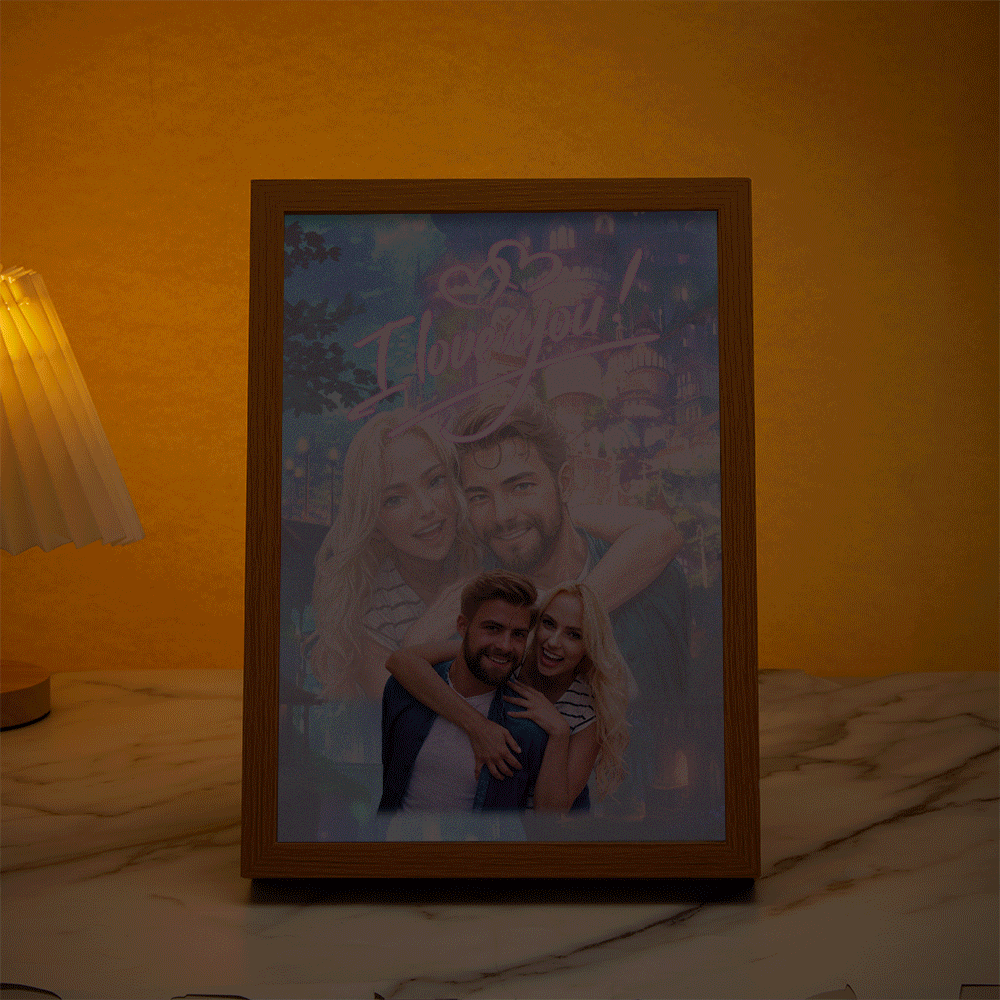 Personalized Custom Miracle Night Light Painting In Memory of A Loved One Who Has Passed Away Memory Ornament Father's Day Gift