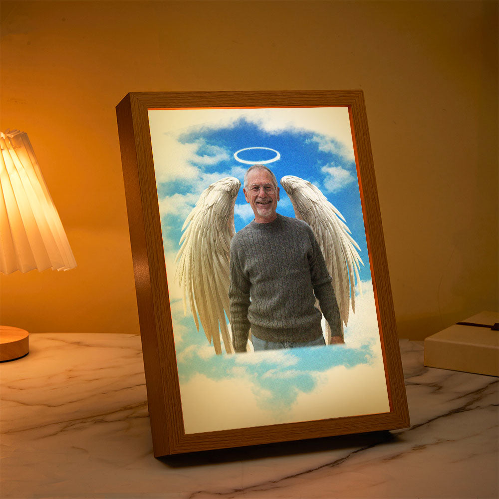 Personalized Custom Miracle Night Light Painting In Memory of A Loved One Who Has Passed Away Memory Ornament Father's Day Gift