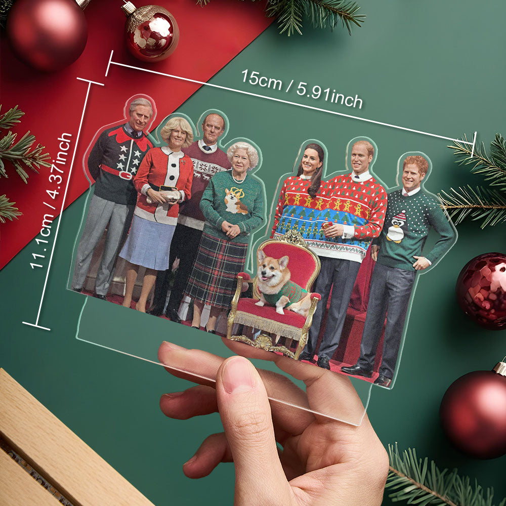 Personalized Photo Shape 3D LED Light Christmas Gift For Family Members