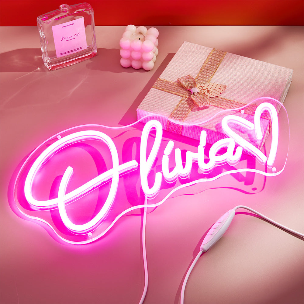 Custom Neon Lamp Personalized Name Neon Sign Adjustable Lamp Creative Decor for Bedroom