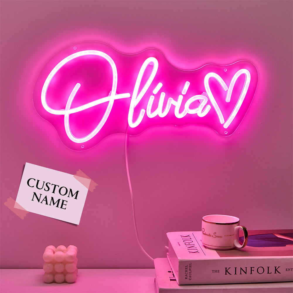 Custom Neon Lamp Personalized Name Neon Sign Adjustable Lamp Creative Decor for Bedroom