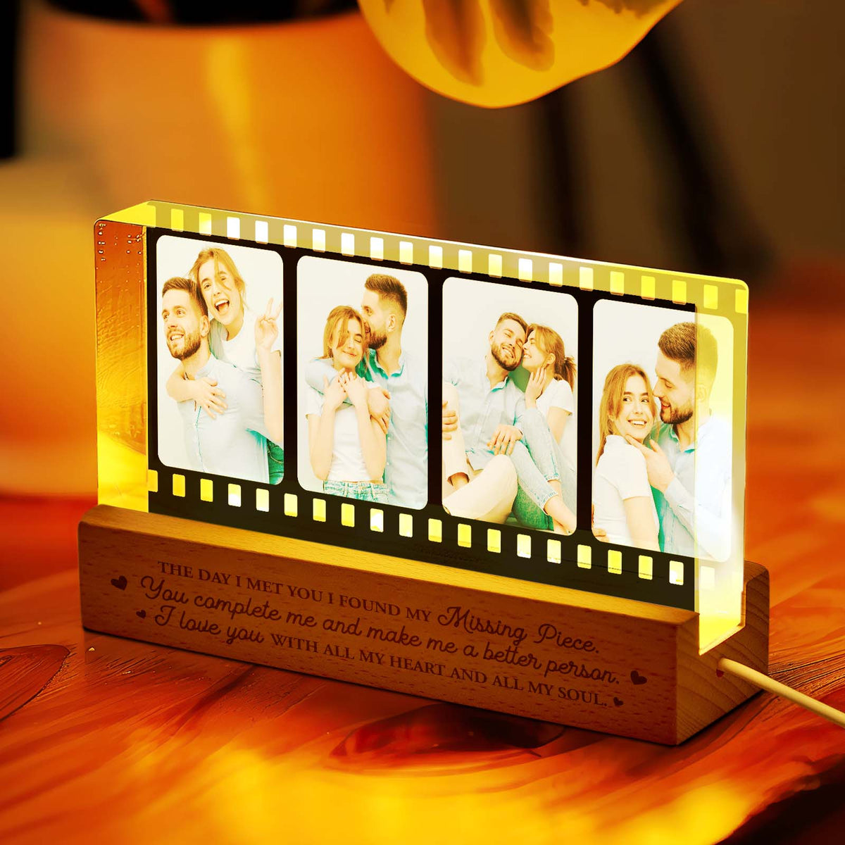 Personalized Photo Night Light Film Style Light Gift for Lover