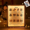 Personalized 2026 Calendar Mirror Light Box with Photo