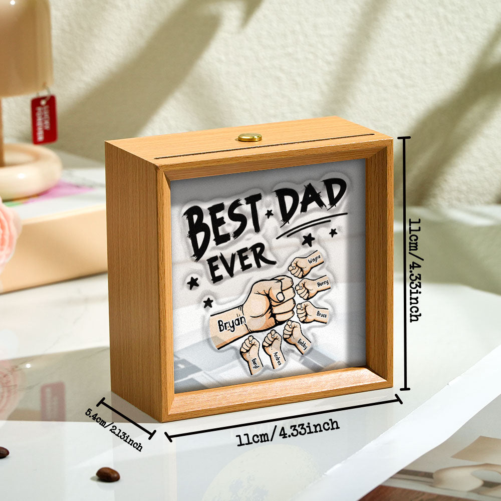 Personalized Mirror Light Custom Fist Mirror Night Light Custom Kids Names Best Gifts Father's Day Gifts