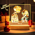 Custom Photo Silhouette Light Frame Display Anniversary Gift Couple Gift