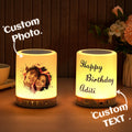 Personalised Bluetooth Speaker Night Light Custom Photo and Text Best Gifts for Her