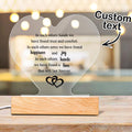 Custom Text Night Light Anniversary Gifts for Her Valentines Day