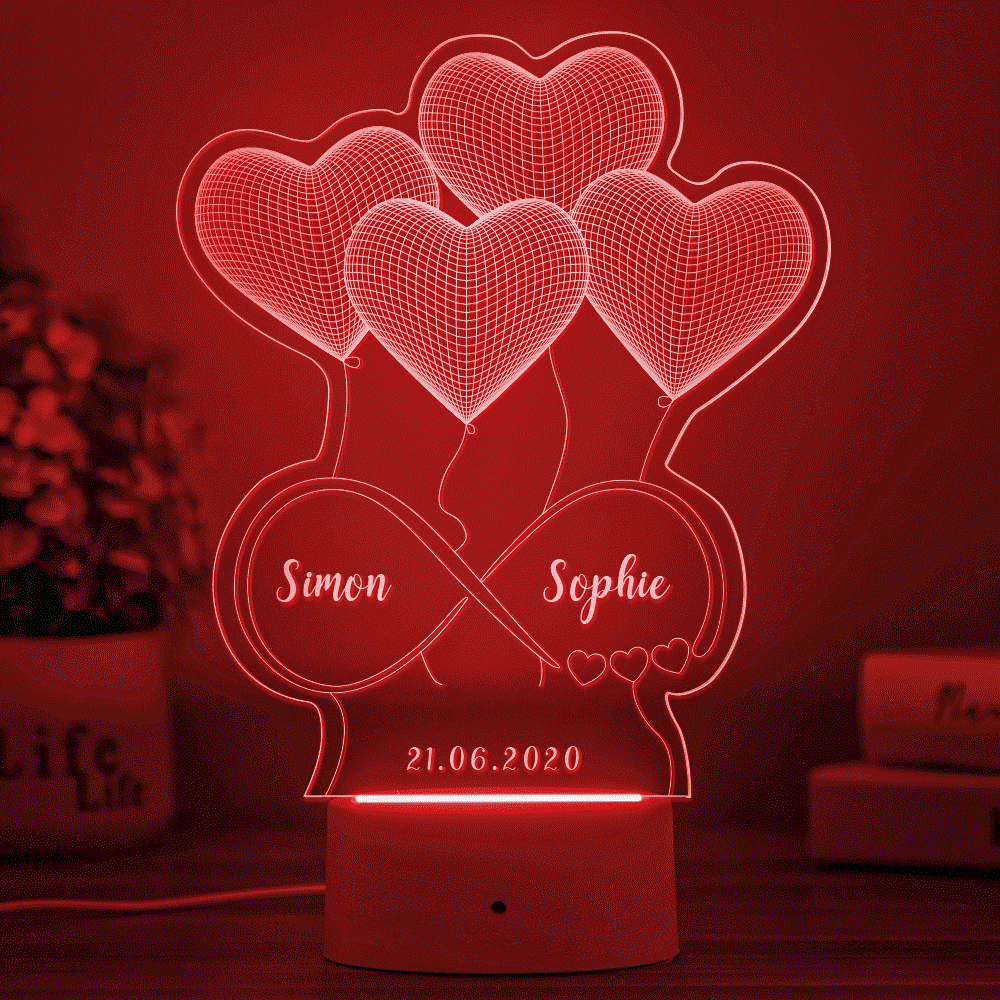 Personalized 3D Illusion Lamp Unique Gift for Mother's Day