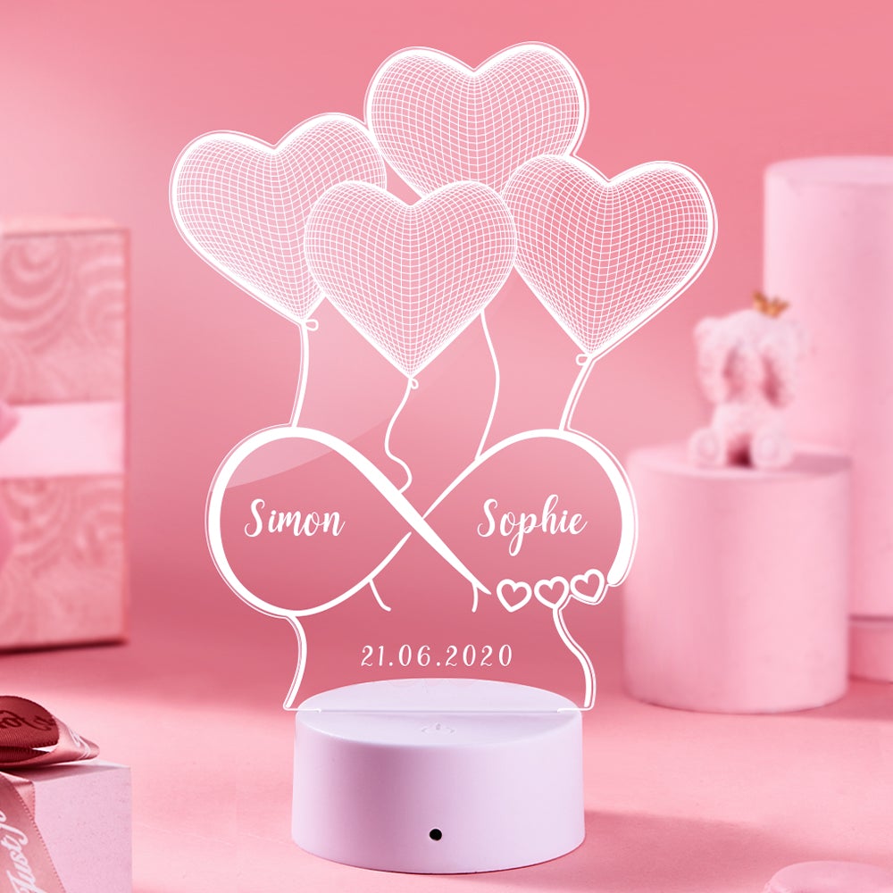 Personalized 3D Illusion Lamp Unique Gift for Mother's Day