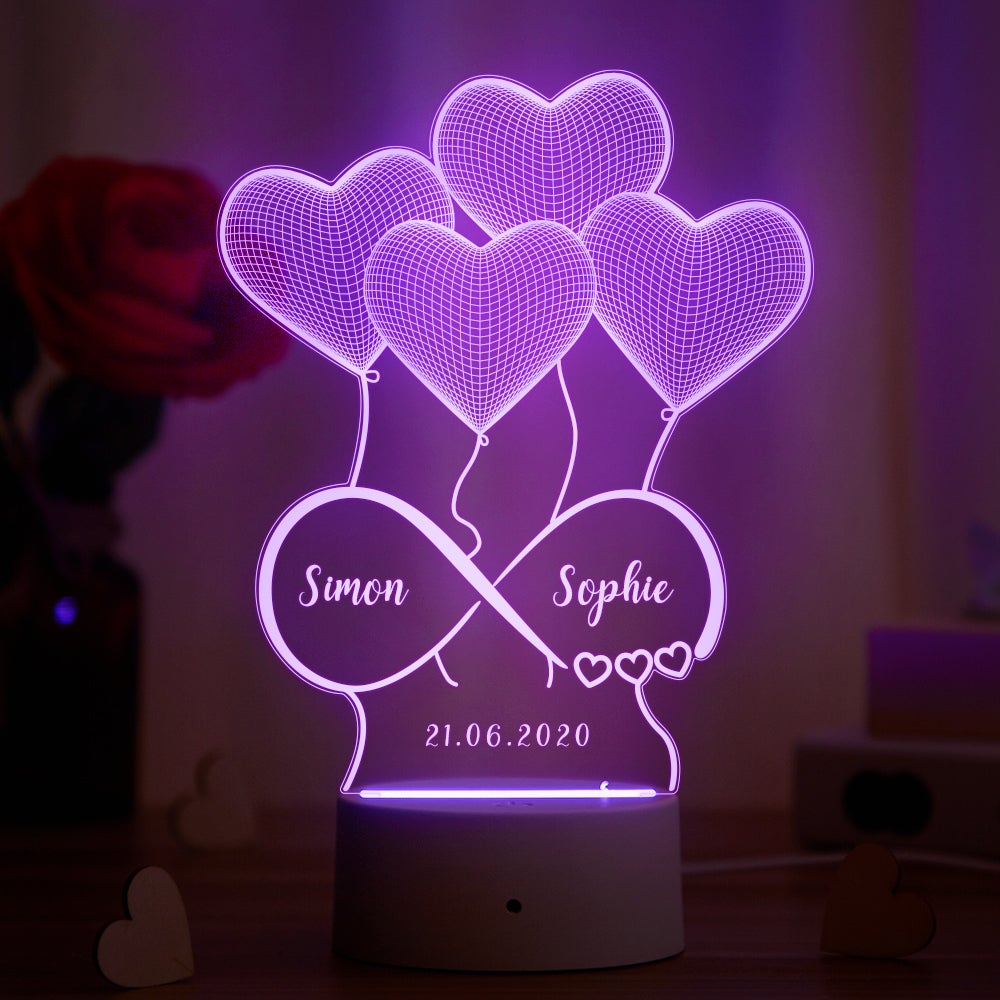 Personalized 3D Illusion Lamp Unique Gift for Mother's Day