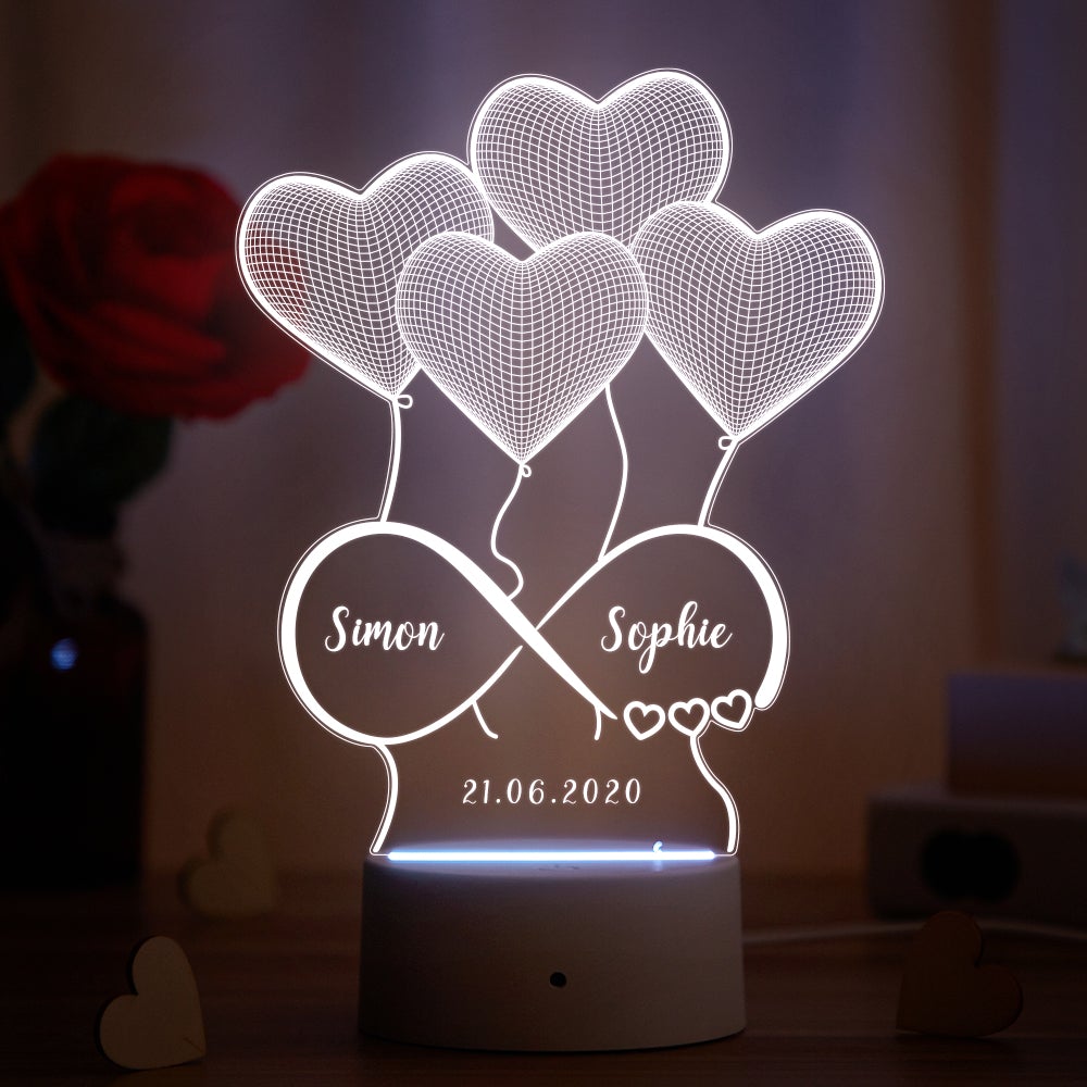 Personalized 3D Illusion Lamp Unique Gift for Mother's Day