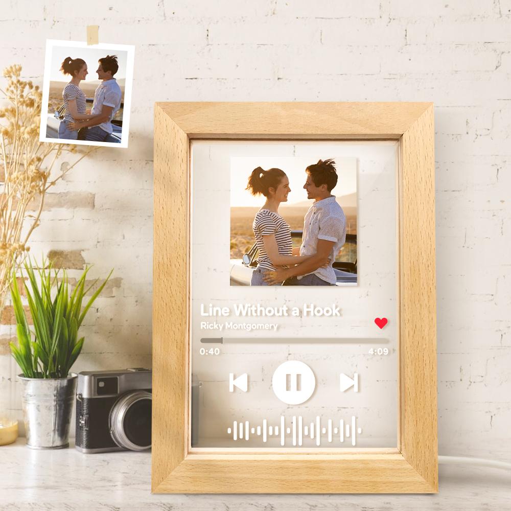 Custom Scannable Music Code Music Art Picture Frame Nignt Light Gift
