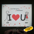 Custom Name Projector Lamp Romantic I Can Feel Your Heartbeat Home Party Decor Atmosphere Light Valentine's Day Gift
