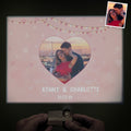 Custom Photo Projector Lamp Romantic Love Heart Home Party Decor Atmosphere Light Valentine's Day Gift