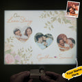 Custom Name Photo Projector Lamp Romantic Fresh Flower Home Party Decor Atmosphere Light Valentine's Day Gift