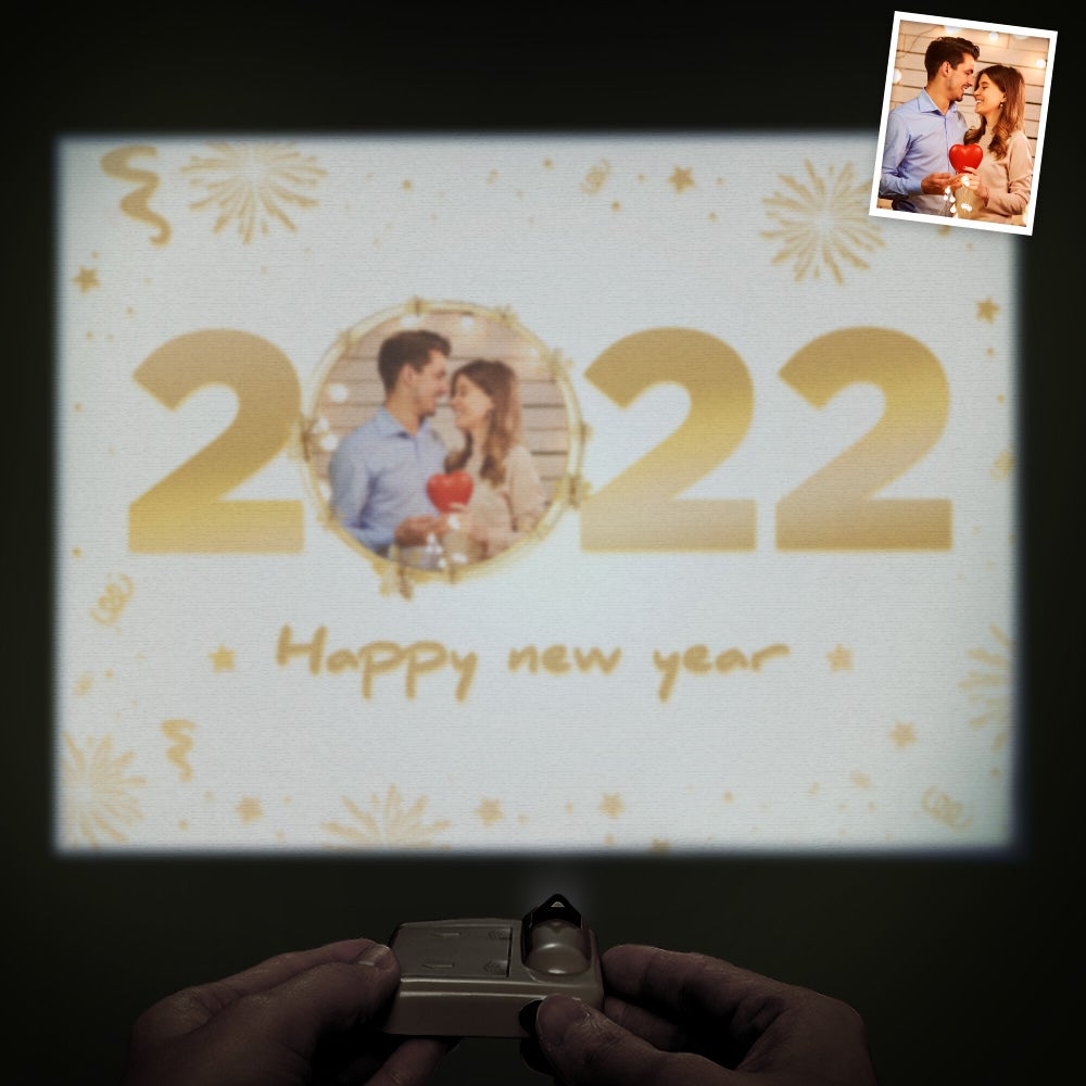 Custom Photo Projector Lamp New Year Home Party Decor Atmosphere Light