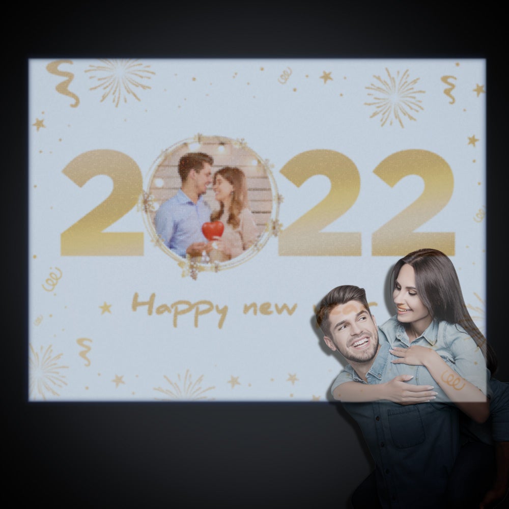 Custom Photo Projector Lamp New Year Home Party Decor Atmosphere Light