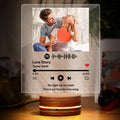 Custom Spotify Art Night Light with Scannable Music Night Light Valentine's Day Gift