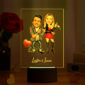 Personalized Acrylic Lamp Custom Name and Photo Night Light Seven Colors