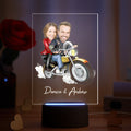 Personalized Couple Photo and Name Acrylic Led Lamp Seven Colors