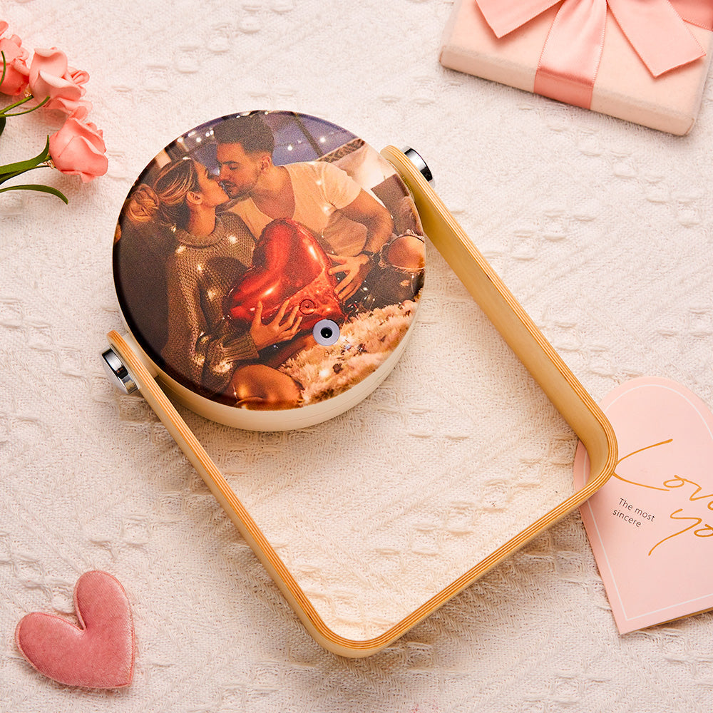 Custom Photo Night Light Portable Retractable Folding Lantern