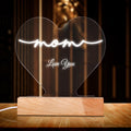 Custom Night Light Heart Shape for Mother's Day Gift