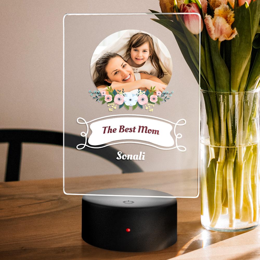 Custom Text Led Lamp Custom Photo Night Light Mother's Day Gift