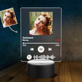Custom Spotify Led Lamp Custom Photo Night Light For Fashion Grils Music Song Plaque 7 Colors