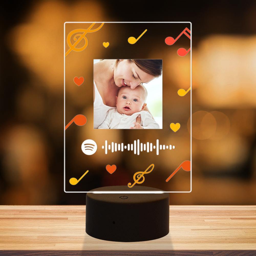 Custom Spotify Led Lamp Custom Photo Night Light Music Song Plaque 7 Colors