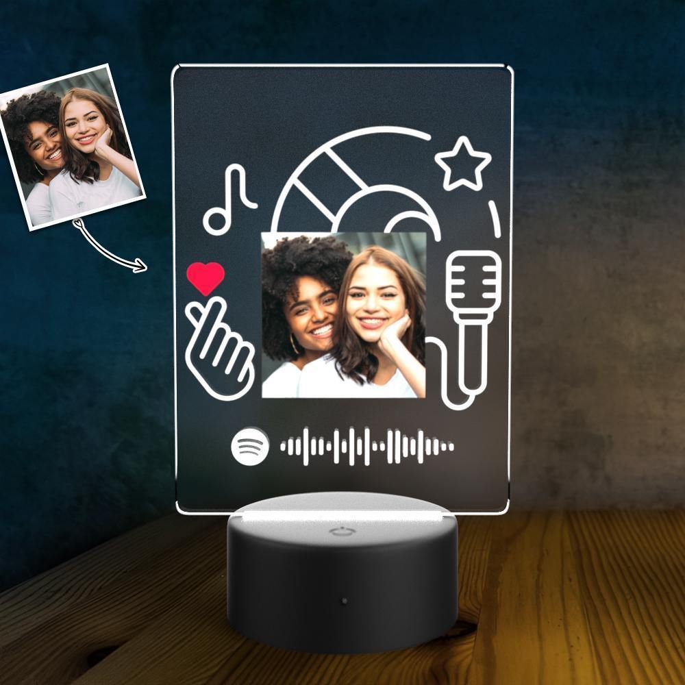 Customized Spotify LED light lamp Music Song Plaque Wedding Gift Valentines Day Gift