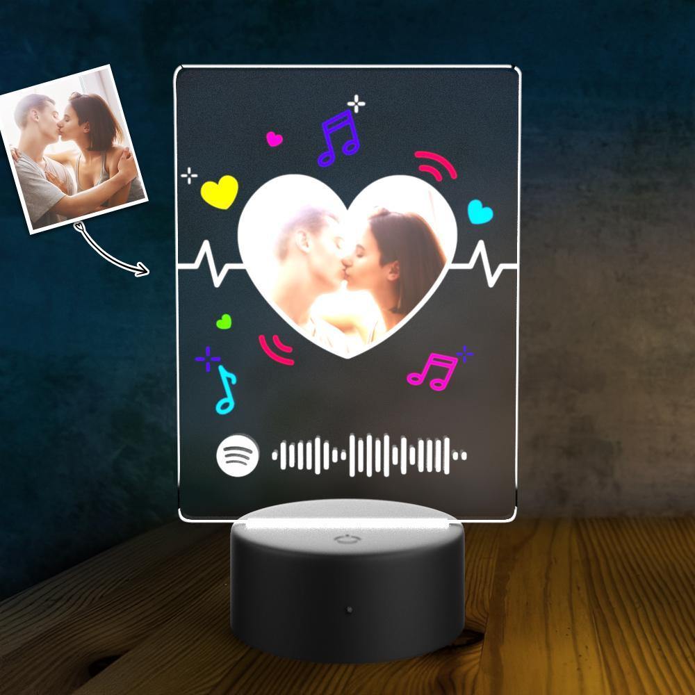 Customized Spotify LED light lamp Custom Night Light Couples Gift
