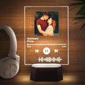 Custom Music Bluetooth Speaker Acrylic Night Light With 7 Colors Spotify Bluetooth Player