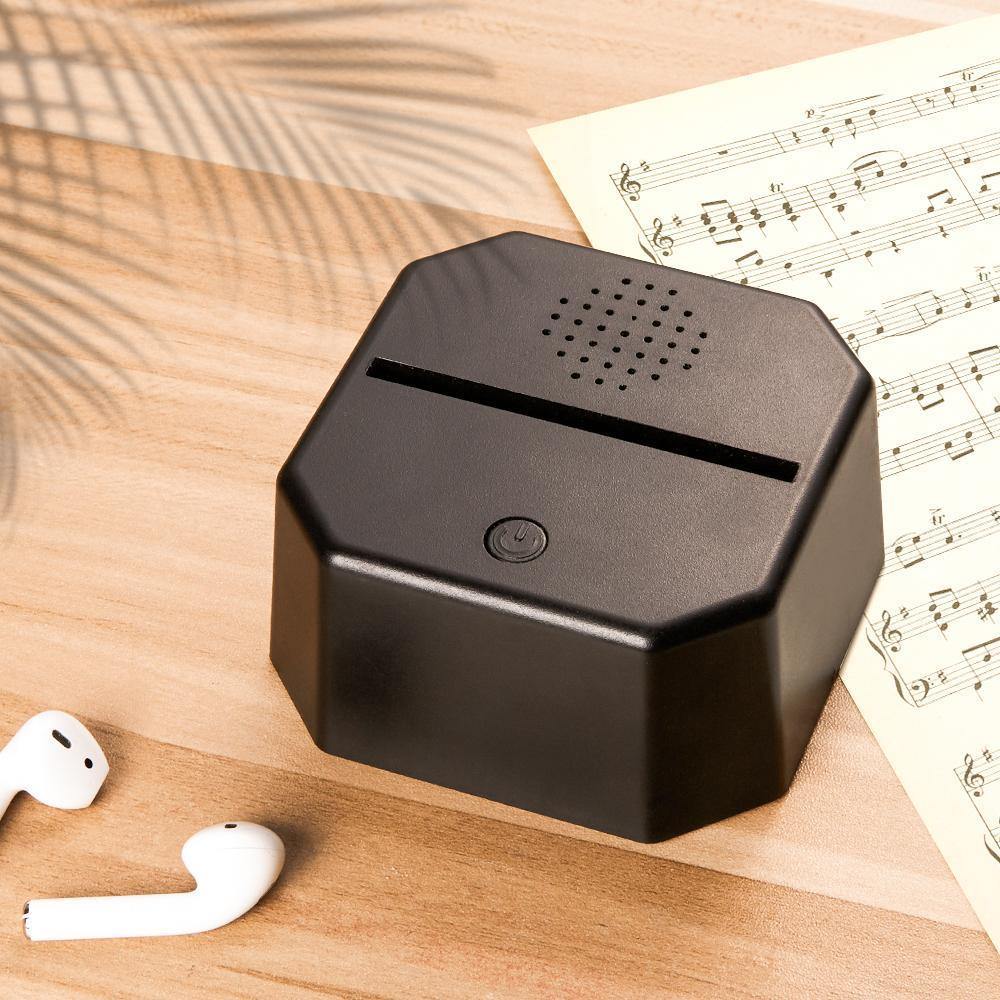 Custom Music Bluetooth Speaker Acrylic Night Light With 7 Colors Spotify Bluetooth Player