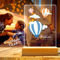 Custom Night Light Table Lamp Bedside Lamp Hot Air Balloon Gift For Kids