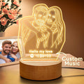 Scannable Spotify Code 3D Line Art Photo Lamp Custom Music Lamp Best Gift for Her