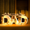 Custom Dad Photo Name Light Personalized Acrylic Family Name Lamp Desk Decoration Gift for Father