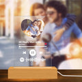 Scannable Spotify Code Night Light Heart-shaped Photo Couple Memorial Gifts