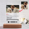 Scannable Spotify Code Night Light Photo Engraved Acrylic Pet Theme Gifts