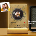 Custom Photo & Song Title Spotify Code Acrylic Music Night Light